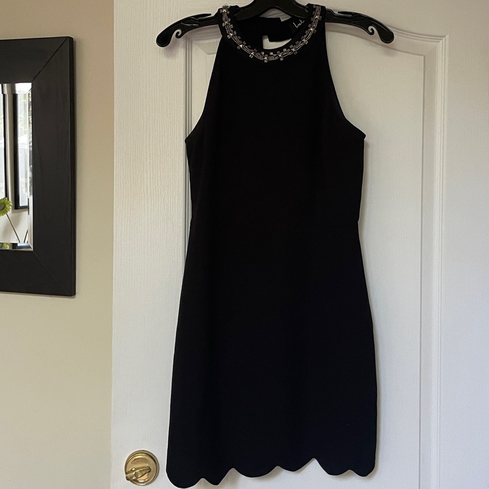 Lulu’s mini halter dress homecoming